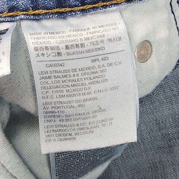 Levi's 569 Jeans Men's 34x30 Blue Loose Fit Straight Leg Distressed Denim Pants - Picture 8 of 16